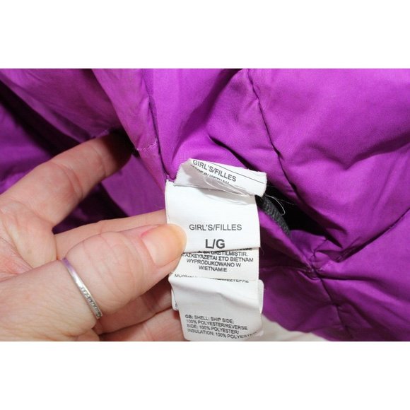 The North Face Purple Orange Nylon Zip Up Hooded Reversible Jacket Size L - Picture 11 of 12